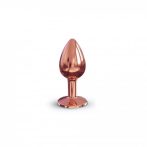   Dorcel Diamond Plug S - alumínium anál dildó - kicsi (rózsaarany)