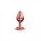 Dorcel Diamond Plug S - alumínium anál dildó - kicsi rózsaarany