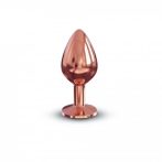   Dorcel Diamond Plug M - alumínium anál dildó - közepes (rózsaarany)