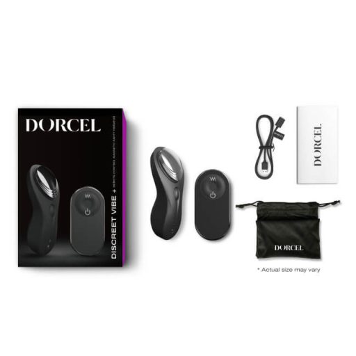 Dorcel Discreet Vibe + - akkus, rádiós csiklóvibrátor fekete