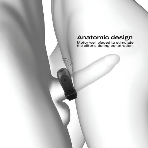 / Dorcel - vibrációs, állítható péniszgyűrű (fekete)