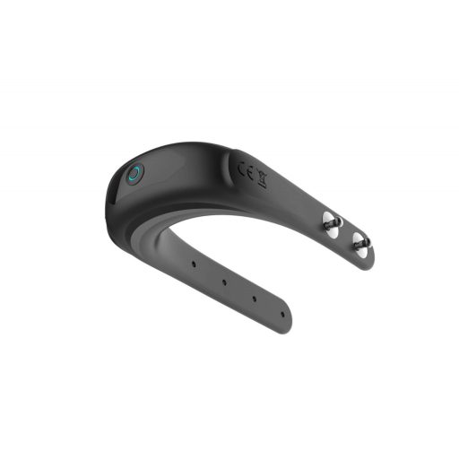 Funny Me - akkus, állítható vibrációs péniszgyűrű fekete