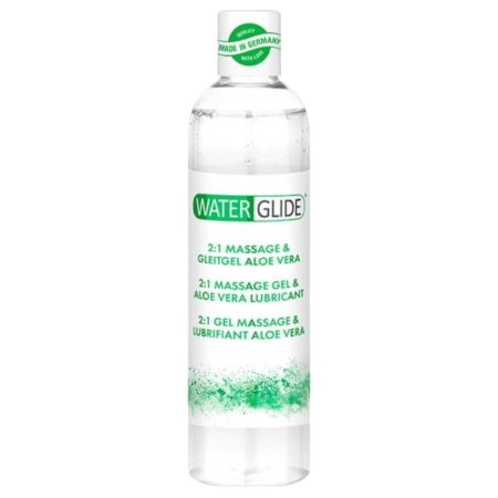 Waterglide 2in1 - aloe vera vízbázisú síkosító és masszázsgél 300ml