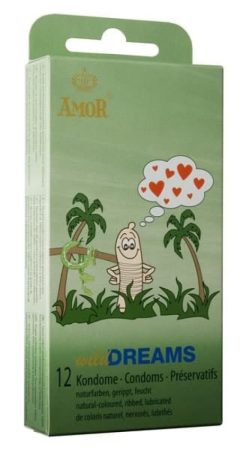 AMOR DREAMS 12 db-os bordázott óvszer