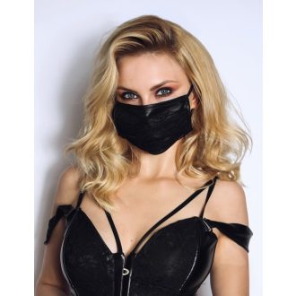 Noir - csipkés maszk (fekete)