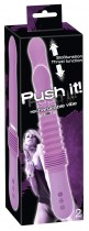 Push it - akkus lökő szilikon vibrátor (lila)
