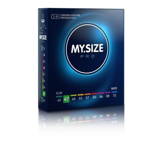 My.Size PRO - egyedi méretű óvszer - 47 mm (3 db)