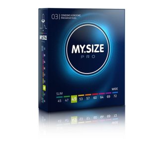 My.Size PRO - egyedi méretű óvszer - 49 mm (3 db)