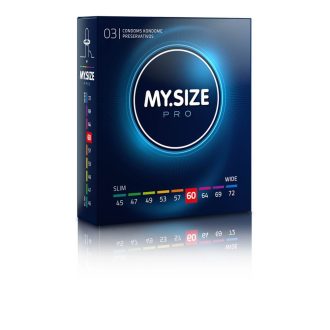 MY SIZE PRO óvszer 60 mm (3 db)