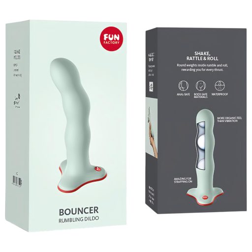 / Fun Factory Bouncer - tapadótalpas dildó (zöld)