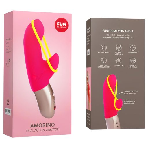 Fun Factory Amorino - G-pont és csiklóizgató (fekete)