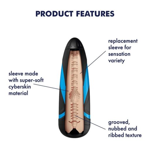 / Satisfyer Sleeve Tri Delights - maszturbátor betét férfiaknak