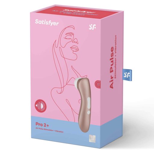 Satisfyer Pro 2+ - akkus csiklóizgató vibrátor (barna)