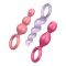Satisfyer Booty Call - anál plug szett - színes (3 részes)