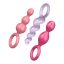 Satisfyer Booty Call - anál plug szett - színes (3 részes)