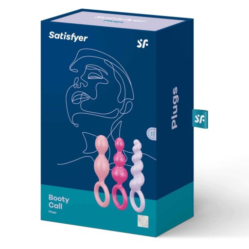 Satisfyer Booty Call - anál plug szett - színes (3 részes)