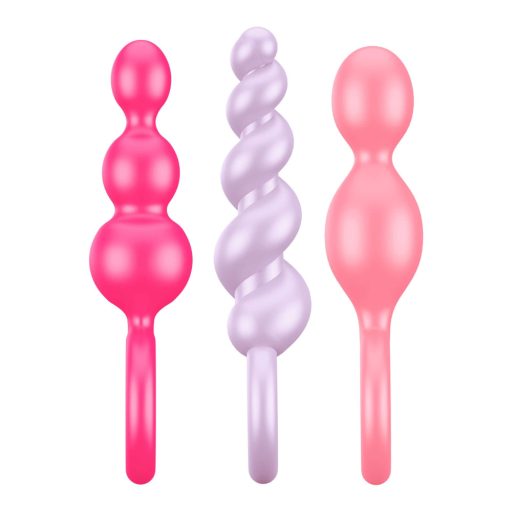 Satisfyer Booty Call - anál plug szett - színes (3 részes)
