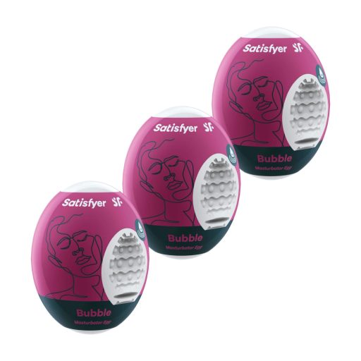 Satisfyer Egg Bubble - tojás maszturbátor (3db)