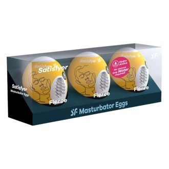 Satisfyer Egg Fierce - tojás maszturbátor szett (3db)