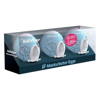 Satisfyer Egg Savage - tojás maszturbátor szett (3db)