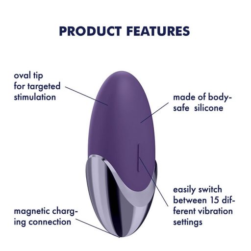 Satisfyer Purple Pleasure - akkus csikló vibrátor (lila)