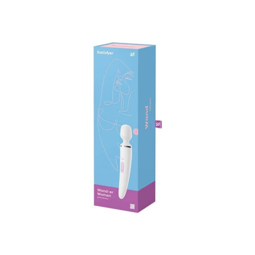 Satisfyer Wand-er Woman - vízálló masszírozó vibrátor (fehér)
