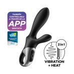   Satisfyer Heat Climax+ - okos, melegítő,karos análvibrátor (fekete)