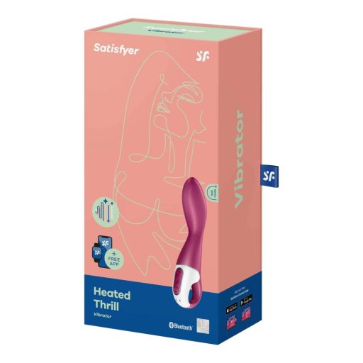 Satisfyer Heated Thrill – App-vezérelt melegítő vibrátor (piros)