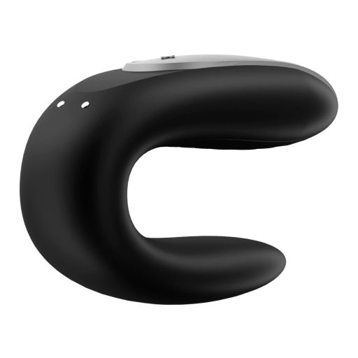 Satisfyer Double Fun - okos, vízálló párvibrátor (fekete)