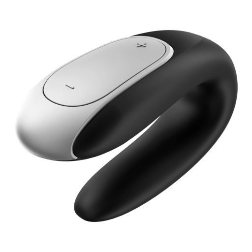 Satisfyer Double Fun - okos, vízálló párvibrátor (fekete)