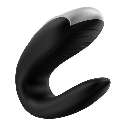Satisfyer Double Fun - okos, vízálló párvibrátor (fekete)