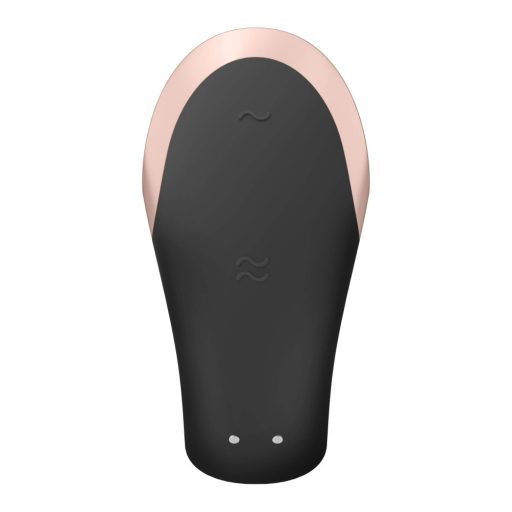 Satisfyer Double Love - okos, rádiós párvibrátor (fekete)