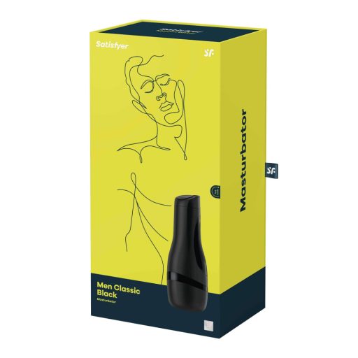 Satisfyer Men Classic - manuális szívó maszturbátor férfiaknak (fekete)