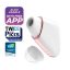 Satisfyer Love Triangle – App-vezérelt léghullámos csiklóizgató (fehér)