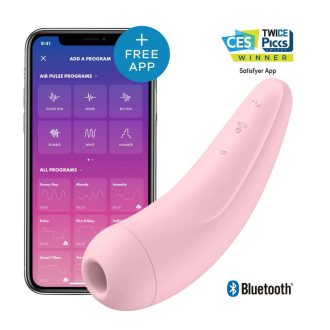   Satisfyer Curvy 2+ - okos léghullámos csiklóizgató (pink)