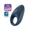 Satisfyer Mighty One - App-vezérelt vibrációs péniszgyűrű (kék)