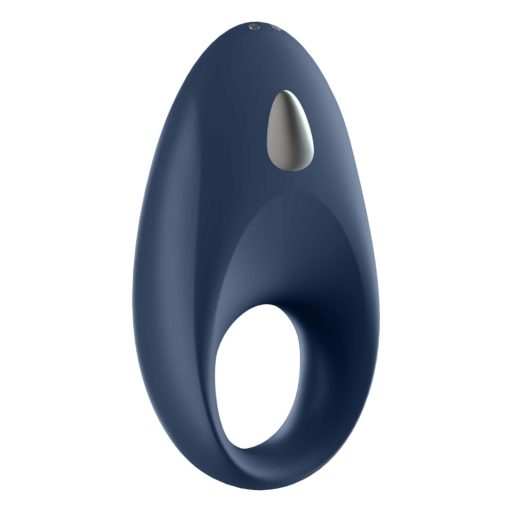 Satisfyer Mighty One - App-vezérelt vibrációs péniszgyűrű (kék)
