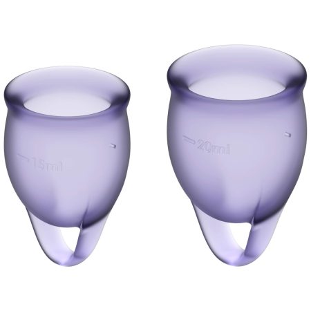 Satisfyer Feel Confident - menstruációs kehely szett (lila)