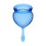 Satisfyer Feel good - menstruációs kehely szett (kék) - 2db