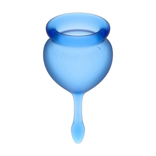 Satisfyer Feel Good - menstruációs kehely szett (kék) - 2db