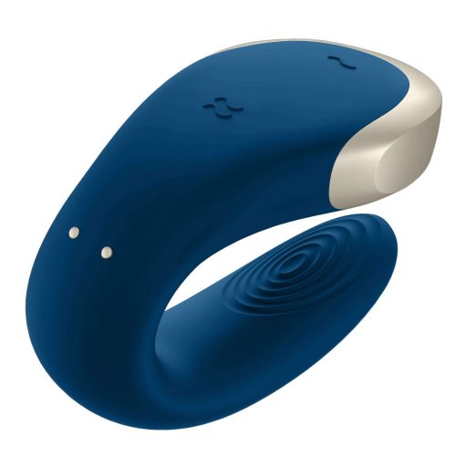 Satisfyer Double Love - app-vezérelt párvibrátor (kék)