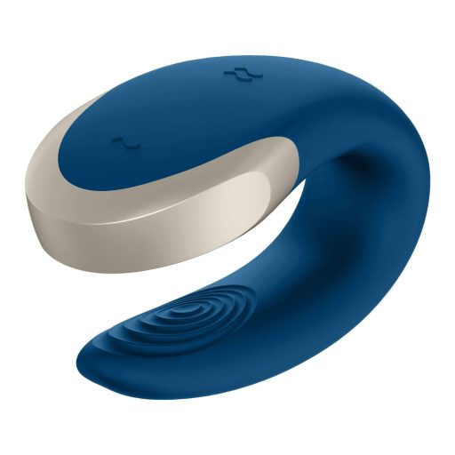 Satisfyer Double Love - app-vezérelt párvibrátor (kék)