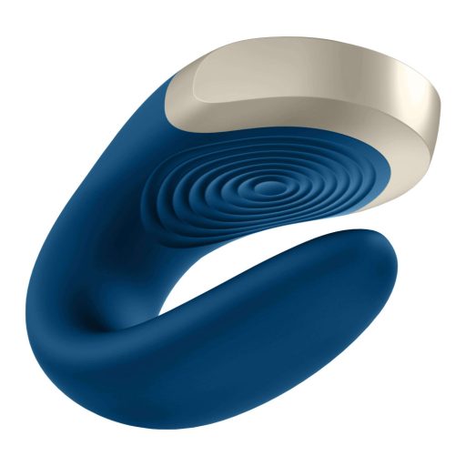 Satisfyer Double Love - app-vezérelt párvibrátor (kék)