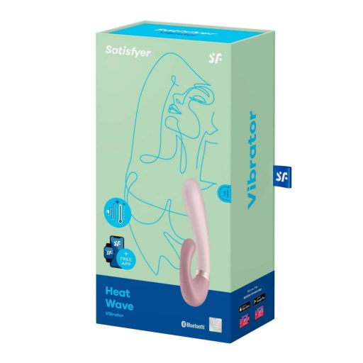 Satisfyer Heat Wave – App-vezérelt melegítő vibrátor (bézs)
