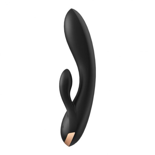 Satisfyer Double Flex - okos csiklókaros vibrátor (fekete)