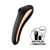 Satisfyer Dual Kiss - akkus hüvelyi és csikló vibrátor (fekete) Satisfyer Dual Kiss - akkus hüvelyi és csikló vibrátor (fekete)