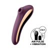Satisfyer Dual Kiss - 2in1, hüvelyi és csikló vibrátor (lila)