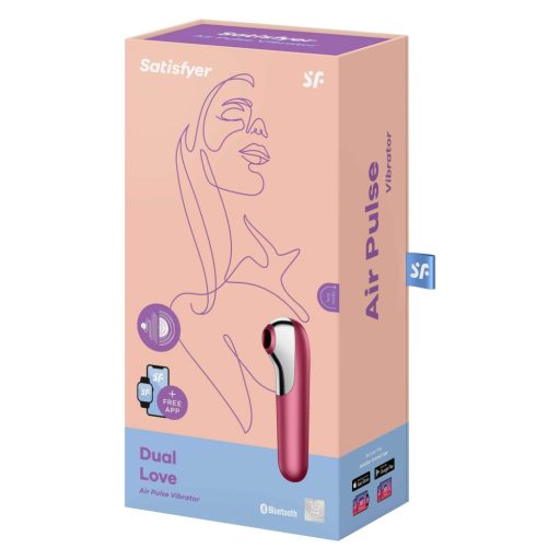 Satisfyer Dual Love - okos hüvelyi és csikló vibrátor (piros)