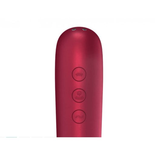 Satisfyer Dual Love - okos hüvelyi és csikló vibrátor (piros)