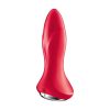 Satisfyer Rotator Plug 1 - gyöngyös anál vibrátor (piros)